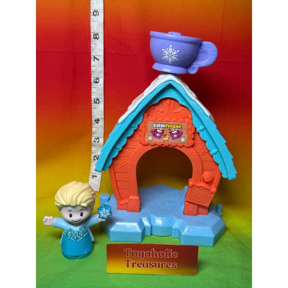 Fisher-Price Little People Disney Frozen Elsa Figure w/ Cocoa Cafe